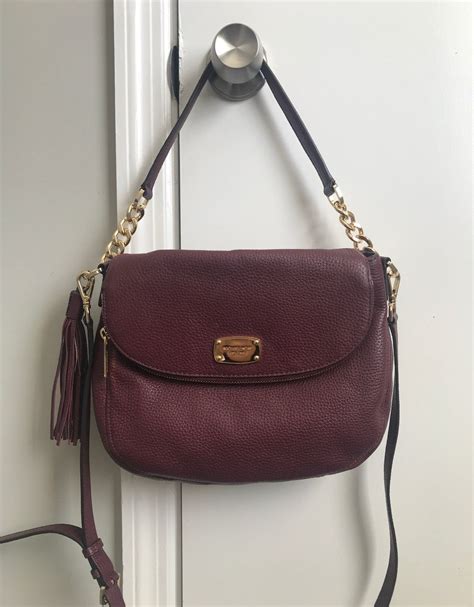 michael kors crossbody bag maroon|Michael Kors shoulder crossbody bag.